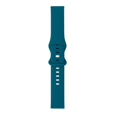 For Huawei Watch GT 2 Pro 46mm 8-buckle Silicone Watch Band(Peacock Blue)