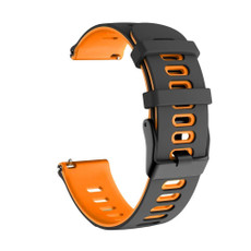 For Samsung Galaxy Watch 3 41mm 20mm Mixed-Color Silicone Watch Band(Black Orange) For Samsung Galaxy Watch 3 41mm 20mm Mixed-Color Silicone Watch Band(Black Orange)