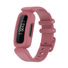 For Fitbit Ace 3 Silicone Integrated Watch Band(Watermelon Red)
