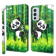 For OnePlus 9RT 5G 3D Painting Pattern TPU + PU Leather Phone Case(Panda Climbing Bamboo) For OnePlus 9RT 5G 3D Painting Pattern TPU + PU Leather Phone Case(Panda Climbing Bamboo)