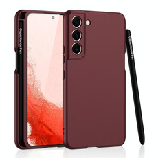 For Samsung Galaxy S22 5G GKK Ultra-thin Skin Feel Phone Case with Side Pen Slot & Stylus(Red) For Samsung Galaxy S22 5G GKK Ultra-thin Skin Feel Phone Case with Side Pen Slot & Stylus(Red)