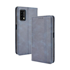 For Blackview A90 Magnetic Buckle Retro Crazy Horse Texture Horizontal Flip Leather Case with Holder & Card Slots & Photo Frame(Blue) For Blackview A90 Magnetic Buckle Retro Crazy Horse Texture Horizontal Flip Leather Case with Holder & Card Slots & Photo Frame(Blue)