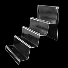 10 PCS Thickened Transparent Wallet Holder Plastic Phone Mask Display Stand Counter Display Stand,Specification: No. 4 4 Layer