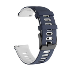 For Samsung Galaxy watch Active 40mm 20mm Mixed-Color Silicone Watch Band(Dark Blue White) For Samsung Galaxy watch Active 40mm 20mm Mixed-Color Silicone Watch Band(Dark Blue White)