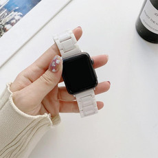 Five Beads Ceramic Steel Watch Band For Apple Watch Ultra 49mm&Watch Ultra 2 49mm / Series 9&8&7 45mm / SE 3&SE 2&6&SE&5&4 44mm / 3&2&1 42mm(White) Five Beads Ceramic Steel Watch Band For Apple Watch Ultra 49mm&Watch Ultra 2 49mm / Series 9&8&7 45mm / SE 3&SE 2&6&SE&5&4 44mm / 3&2&1 42mm(White)