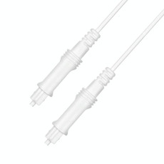 10m EMK OD2.2mm Digital Audio Optical Fiber Cable Plastic Speaker Balance Cable(White)