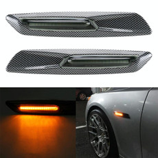 2 PCS Car Fender Light  LED Leaf Board Side DC12V / 1.7W for BMW, Yellow Light, Style:F