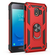For Samsung Galaxy J2 Core Shockproof TPU + PC Protective Case with 360 Degree Rotating Holder(Red)