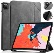 For iPad Pro 11 (2020) DG.MING See Series Horizontal Flip Leather Tablet Case with Holder & Pen Tray(Gray)