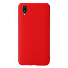 For Vivo X21 Shockproof Frosted TPU Protective Case(Red)