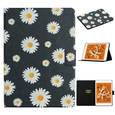 For iPad Mini 4 & 3 & 2 & 1 Flower Pattern Horizontal Flip Leather Case with Card Slots & Holder(Small Daisies)