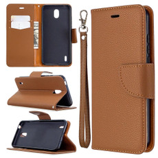 For Nokia 1.3 Litchi Texture Pure Color Horizontal Flip Leather Case with Holder & Card Slots & Wallet & Lanyard(Brown)