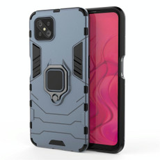For OPPO A92s PC + TPU Shockproof Protective Case with Magnetic Ring Holder(Navy Blue) For OPPO A92s PC + TPU Shockproof Protective Case with Magnetic Ring Holder(Navy Blue)