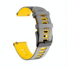 For Samsung Galaxy Watch 3 45mm 22mm Mixed-Color Silicone Watch Band(Grey Yellow) For Samsung Galaxy Watch 3 45mm 22mm Mixed-Color Silicone Watch Band(Grey Yellow)
