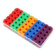 100 PCS Electric Sewing Machine Spools Shuttle Core Bobbins Storage Needlework Tool Accessory, Style:Color Plastic