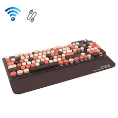 Mofii GEEZER G7 107 Keys Wired / Wireless / Bluetooth Three Mode Mechanical Keyboard, Cable Length: 1.5m(Brown)