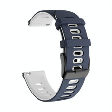 For Samsung Galaxy Watch 46mm 22mm Mixed-Color Silicone Watch Band(Dark Blue White) For Samsung Galaxy Watch 46mm 22mm Mixed-Color Silicone Watch Band(Dark Blue White)