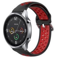 For Xiaomi Watch Color 22mm Clasp Two Color Sport Watch Band(Red + Black)