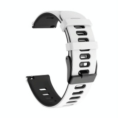 For Samsung Galaxy Watch 3 45mm 22mm Mixed-Color Silicone Watch Band(White Black) For Samsung Galaxy Watch 3 45mm 22mm Mixed-Color Silicone Watch Band(White Black)