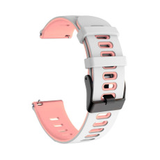 For Honor Magic Watch 22mm Mixed-Color Silicone Watch Band(White+Pink) For Honor Magic Watch 22mm Mixed-Color Silicone Watch Band(White+Pink)