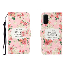 For Galaxy S20 3D Colored Drawing Horizontal Flip Leather Case with Holder & Card Slot & Wallet(Rose Flower)