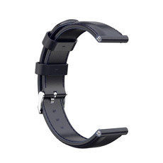 For Huawei B3 Oil Wax Leather Watch Band(Navy Blue)