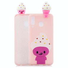 For Galaxy A40 Shockproof Cartoon TPU Protective Case(Ice Cream)