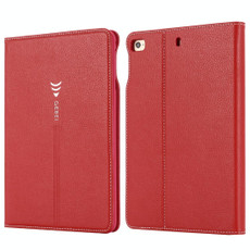 For iPad Mini 2019 & 4 & 3 & 2 & 1 GEBEI PU+TPU Horizontal Flip Protective Case with Holder & Card Slots(Red)