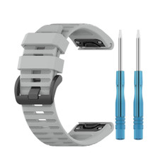 For Garmin Fenix 6 22mm Smart Watch Quick Release Silicon Watch Band(Grey)