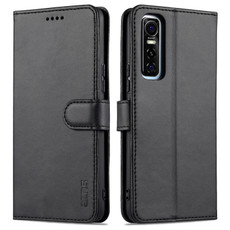 For vivo Y73s / S7e AZNS Skin Feel Calf Texture Horizontal Flip Leather Case with Card Slots & Holder & Wallet(Black)
