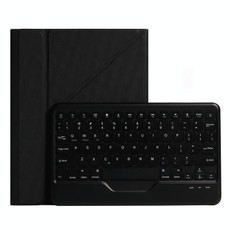B011 Splittable Bluetooth Keyboard Leather Tablet Case with Triangle Holder & Pen Slot For iPad Pro 11 inch 2021 & 2020 & 2018 / Air 4 10.9 inch(Black Diamond Pattern)
