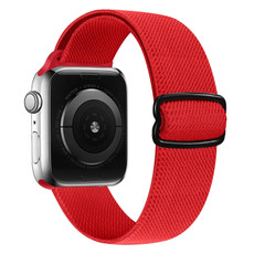 8-shaped Buckle Nylon Watch Band For Apple Watch Series 9&8&7 41mm / SE 3&SE 2&6&SE&5&4 40mm / 3&2&1 38mm(Red)