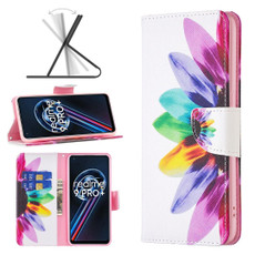 For OPPO Realme 9 Pro+ Colored Drawing Pattern Leather Phone Case(Sun Flower) For OPPO Realme 9 Pro+ Colored Drawing Pattern Leather Phone Case(Sun Flower)