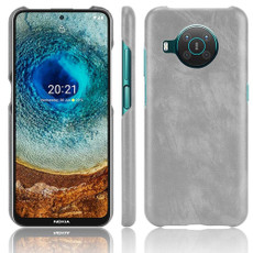 For Nokia X10 / X20 Shockproof Litchi Texture PC + PU Case(Grey)