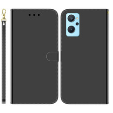 For OPPO A76 4G / A36 / Realme 9i  Imitated Mirror Surface Horizontal Flip Leather Phone Case(Black) For OPPO A76 4G / A36 / Realme 9i  Imitated Mirror Surface Horizontal Flip Leather Phone Case(Black)