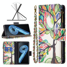 For OPPO A36 4G / A96 4G / A76 4G / K10 4G / Realme 9i Colored Drawing Pattern Zipper Leather Phone Case(Big Tree) For OPPO A36 4G / A96 4G / A76 4G / K10 4G / Realme 9i Colored Drawing Pattern Zipper Leather Phone Case(Big Tree)