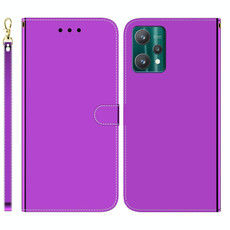 For Realme 9 Pro Imitated Mirror Surface Horizontal Flip Leather Phone Case(Purple) For Realme 9 Pro Imitated Mirror Surface Horizontal Flip Leather Phone Case(Purple)