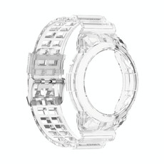 For Huawei Watch GT 2 46mm Silicone Integrated Translucent Watch Band(Transparent)