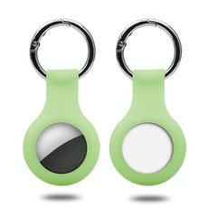 Silicone Case with Keychain Ring for AirTag(Light Green)