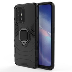 For OPPO Reno5 Z 5G Shockproof PC + TPU Protective Case with Magnetic Ring Holde(Black) For OPPO Reno5 Z 5G Shockproof PC + TPU Protective Case with Magnetic Ring Holde(Black)
