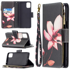 For LG K42 Colored Drawing Pattern Zipper Horizontal Flip Leather Case with Holder & Card Slots & Wallet(Lotus)