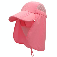 outfly 360 Degree Anti-Ultraviolet Hat Quick Drying Sun Cap, Size: Adjustable(Adult Pink)