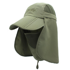 outfly 360 Degree Anti-Ultraviolet Hat Quick Drying Sun Cap, Size: Adjustable(Child Army Green)
