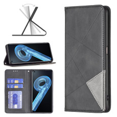 For OPPO A36 4G / A96 4G / A76 4G / K10 4G / Realme 9i Prismatic Invisible Magnetic Leather Phone Case(Black) For OPPO A36 4G / A96 4G / A76 4G / K10 4G / Realme 9i Prismatic Invisible Magnetic Leather Phone Case(Black)