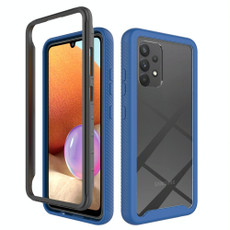 For Samsung Galaxy A32 4G Starry Sky Solid Color Series Shockproof PC + TPU Protective Case(Royal Blue)