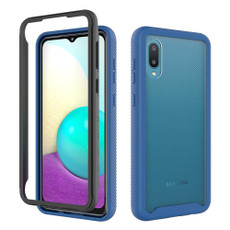 For Samsung Galaxy A02 Starry Sky Solid Color Series Shockproof PC + TPU Protective Case(Royal Blue)