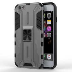 For iPhone SE 2022 / SE 2020 / 8 / 7 Supersonic PC + TPU Shock-proof Protective Case with Holder(Gray)