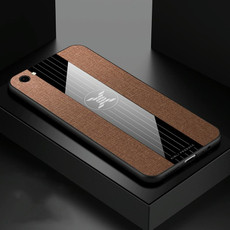 For Vivo Y66 XINLI Stitching Cloth Texture Shockproof TPU Protective Case(Brown)