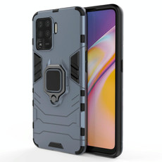 For OPPO A94 Shockproof PC + TPU Protective Case with Magnetic Ring Holder(Navy Blue) For OPPO A94 Shockproof PC + TPU Protective Case with Magnetic Ring Holder(Navy Blue)