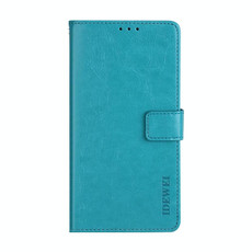 For Xiaomi Redmi Note 10 Pro idewei Crazy Horse Texture Horizontal Flip Leather Case with Holder & Card Slots & Wallet(Sky Blue)